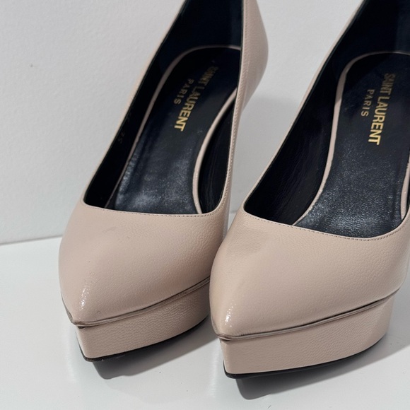 SAINT LAURENT beige heels - Picture 3 of 10